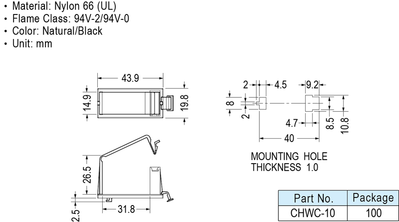 Chwc Flat Cable Clamp | Kang Yang Hardware Enterprises Co., LTD.